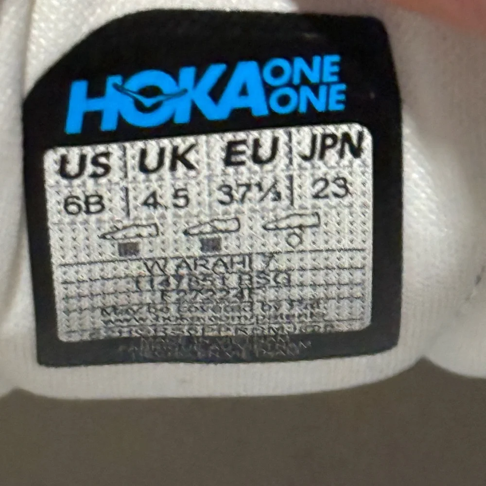 Hoka White Athletic Running Shoes - Picture 6 of 6